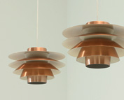 PAIR OF VERONA COPPER LAMPS BY SVEN MIDDLEBOE