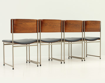 SET OF FOUR SM08 CHAIRS BY CEES BRAAKMAN FOR PASTOE