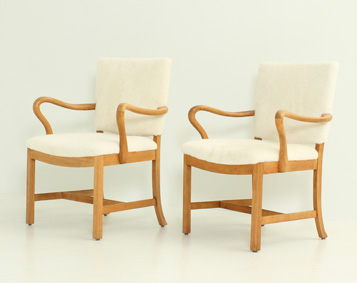 PAIR OF ARMCHAIRS BY JACOB KJAER, DENMARK, 1930's