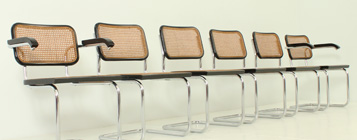 SET OF SIX CESCA CHAIRS BY MARCEL BREUER, ITALY, 1970's