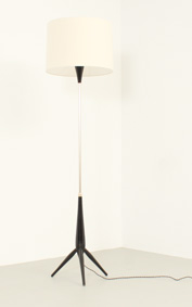 FLOOR LAMP FROM 1950's WITH TRIPOD BASE, FRANCE