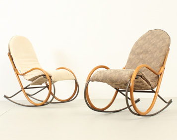 NONNA ROCKING CHAIRS BY PAUL TUTTLE FOR STRÄSSLE, SWITZERLAND, 1972