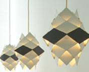 A SET OF THREE SYMFONI LAMPS BY PREBEN DAL