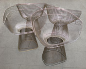 WARREN PLATNER SIDE CHAIRS SET 