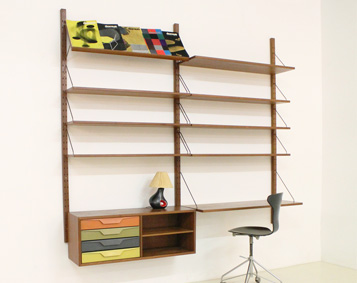 DANISH COLOURED SHELVING SYSTEM