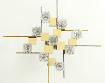 LARGE SCIOLARI CUBIC CHANDELIER
