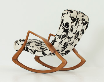 ORGANIC ROCKING CHAIR IN THE STYLE OF VLADIMIR KAGAN