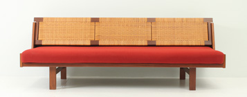 HANS WEGNER DAYBED WITH CANE BACKREST FOR GETAMA