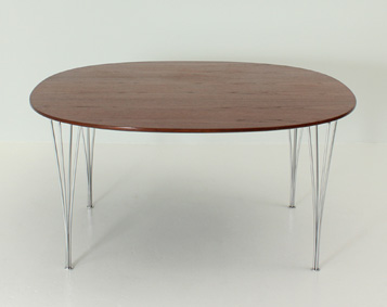 SUPERCIRCLE TABLE IN TEAK BY BRUNO MATHSSON & PIET HEIN