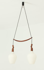 DOUBLE CHANDELIER BY UNO & OSTEN KRISTIANSSON FOR LUXUS, SWEDEN