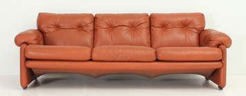 CORONADO LEATHER SOFA BY TOBIA SCARPA