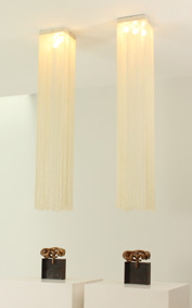 PAIR OF GARBO CEILING LAMPS BY MARIYO YAGI