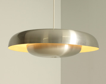 ALUMINIUM CEILING LAMP BY PIRRO CUNIBERTI FOR SIRRAH