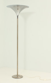 LARGE CHROMED FLOOR LAMP FROM 1970's
