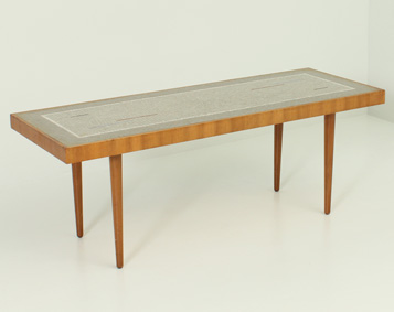 MID CENTURY MOSAIC COFFEE TABLE, 1950's