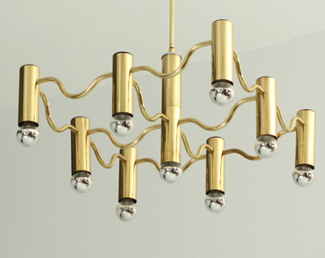 CHANDELIER BY SCIOLARI, ITALY, 1970's