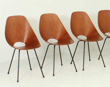 SET OF SIX MEDEA CHAIRS BY VITTORIO NOBILI