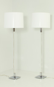 PAIR OF HANSEN FLOOR LAMPS, 1970's
