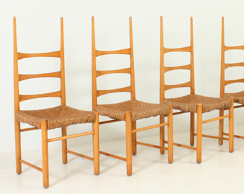 SET OF SIX BILLIARD CHAIRS BY JORDI VILANOVA, SPAIN