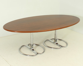 MAIA OVAL DINING TABLE BY GIOTTO STOPPINO FOR BERNINI