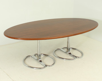 MAIA OVAL DINING TABLE BY GIOTTO STOPPINO FOR BERNINI
