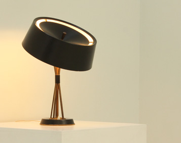 LARGE ADJUSTABLE TABLE LAMP BY OSCAR TORLASCO FOR LUMI, ITALY