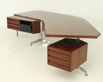 OSVALDO BORSANI T96 BOOMERANG DESK FOR TECNO