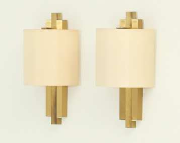 PAIR OF BRASS SCONCES BY LUMICA, SPAIN