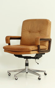 ANDRE VANDENBEUCK OFFICE SWIVEL ARMCHAIR, 1960's