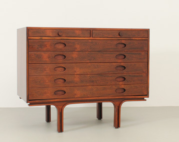 GIANFRANCO FRATTINI CHEST OF DRAWERS MODEL 550 FOR BERNINI