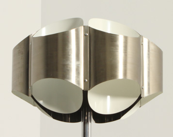 STEEL FLOOR LAMP FROM 1970's