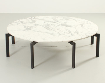EXTRA LARGE BRUTALIST MARBLE COFFEE TABLE