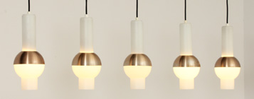 LUCIFERO PENDANT LAMPS BY RAAK AMSTERDAM, 1960's