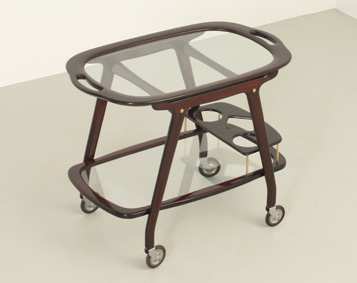 CESARE LACCA SERVING BAR CART, ITALY, 1950's
