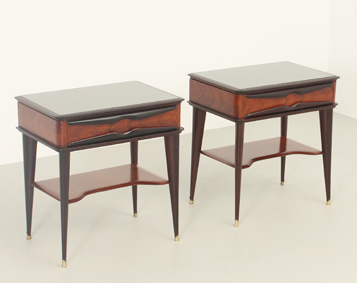 PAIR OF NIGHTSTANDS BY VITTORIO DASSI, ITALY, 1950's