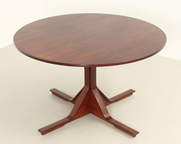 ROUND DINING TABLE BY GIANFRANCO FRATTINI FOR BERNINI, ITALY