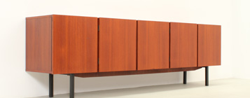 LARGE SIDEBOARD IN TEAK WOOD FROM 1960's, GERMANY