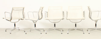 ALUMINUM EA 108 CHAIRS BY CHARLES AND RAY EAMES FOR VITRA