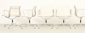 ALUMINUM EA 108 CHAIRS BY CHARLES AND RAY EAMES FOR VITRA