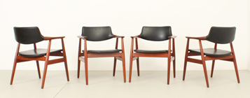 SET OF FOUR GM11 CHAIRS BY SVEND ÅGE ERIKSEN FOR GLOSTRUP, DENMARK