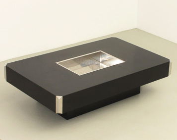 RECTANGULAR  ALVEO COFFEE TABLE BY WILLY RIZZO, 1972