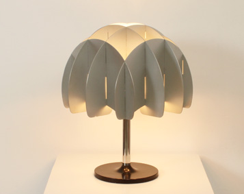 TABLE LAMP WITH ALUMINUM DOME BY REGGIANI, ITALY, 1970's