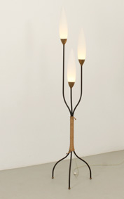 FLOOR TRIPOD LAMP BY MAISON LUNEL, FRANCE, 1950's