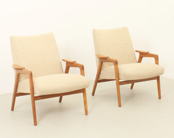 PAIR OF RUSTER ARMCHAIRS BY YNGVE EKSTRÖM FOR PASTOE, 1960'S