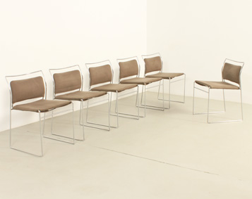 SET OF SIX TULU CHAIRS BY KAZUHIDE TAKAHAMA FOR SIMON INTERNATIONAL, 1967