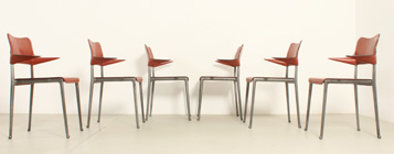 SET OF SIX KUMO CHAIRS BY TOSHIYUKI KITA FOR CASAS, SPAIN, 1989
