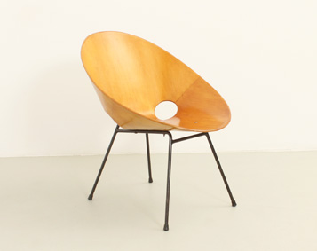 LOUNGE CHAIR ST 664 BY EDDIE HARLIS FOR THONET, 1954