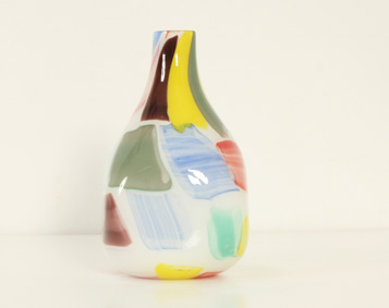 MULTICOLORED MURANO VASE BY ARTE NUOVA, ITALY, 1950's