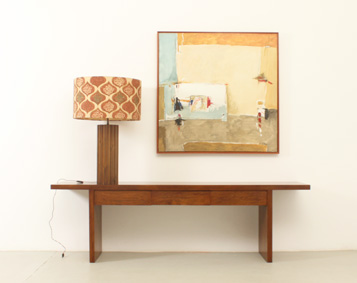 WALNUT CONSOLE WITH THREE DRAWERS BY JORDI VILANOVA, SPAIN