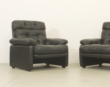 PAIR OF CORONADO ARMCHAIRS BY TOBIA SCARPA FOR B & B, ITALY